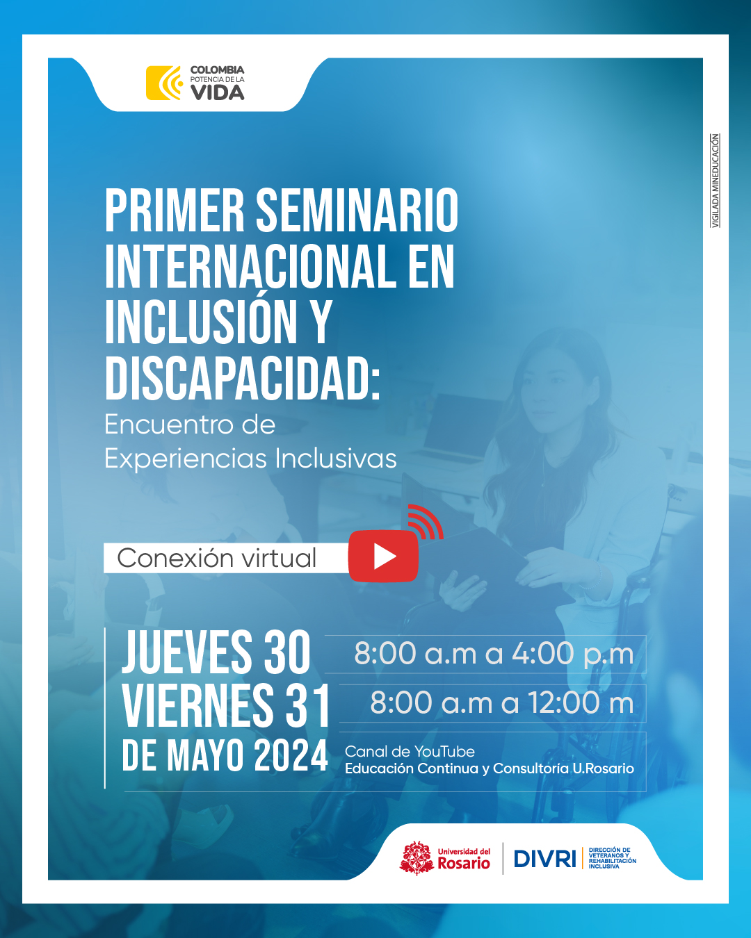 Primer seminario internacional en inclusión y discapacidad.
