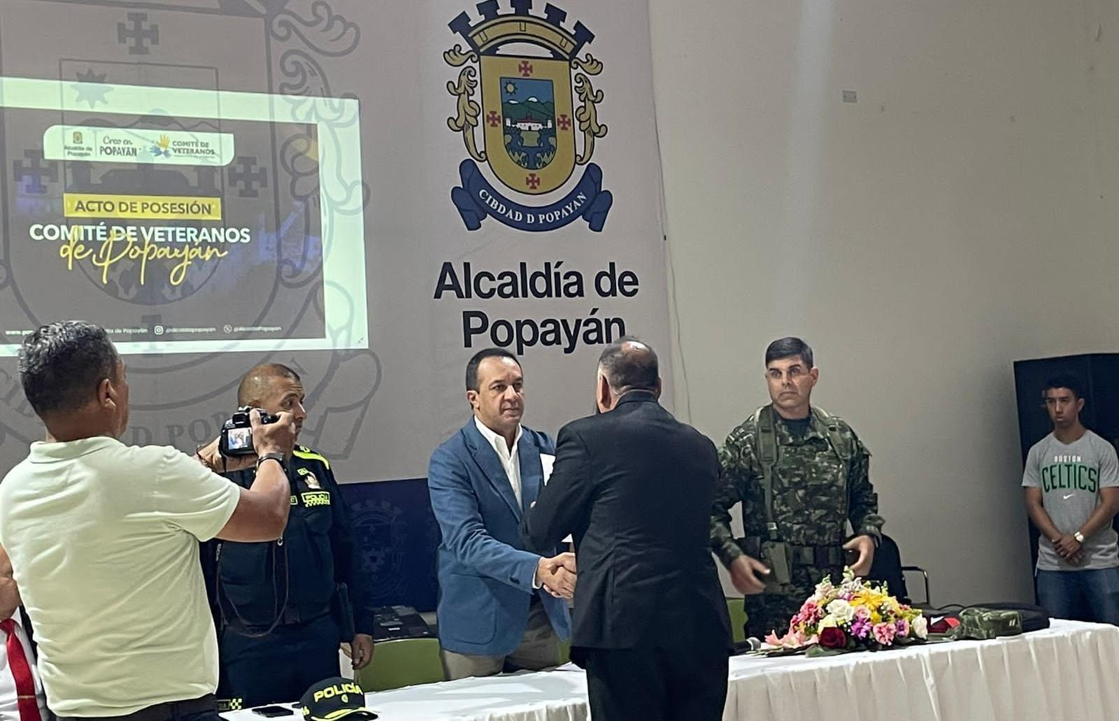 En Popayán se posesionó el Comité de Veteranos del Municipio