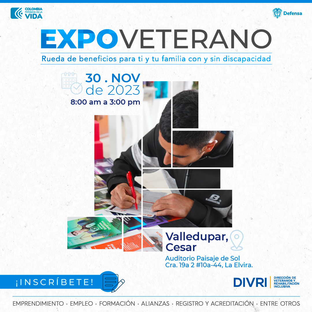 Este jueves Expoveteranos llega a Valledupar y Bogotá 